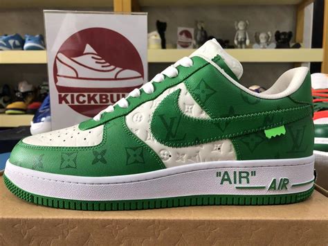 green louis vuitton air force 1